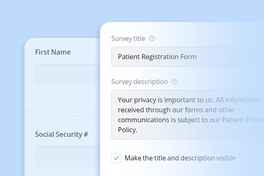 Screenshot of CaseRM’s online intake form builder showing customizable fields for digital client forms