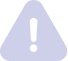 Grey warning triangle with a white exclamation mark in the center, symbolizing caution or an alert message.