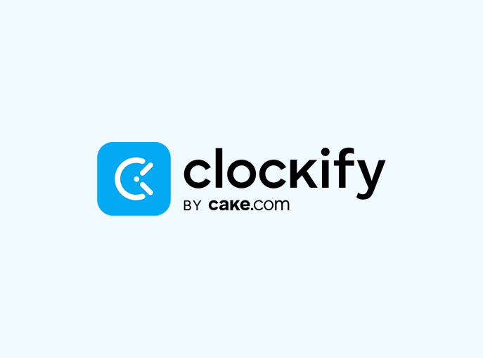 Clockify time-tracking software logo